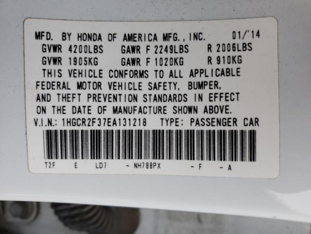 1HGCR2F37EA131218 | 2014 HONDA ACCORD LX