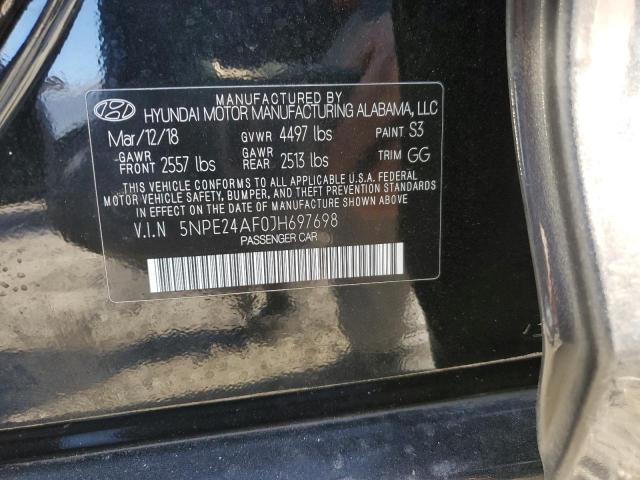 5NPE24AF0JH697698 | 2018 HYUNDAI SONATA SE