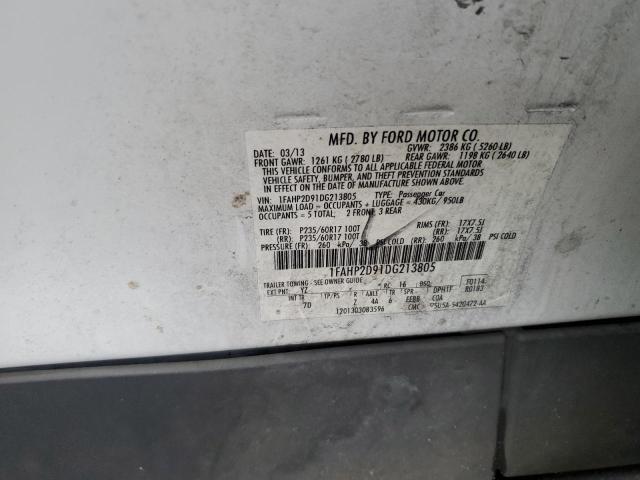 1FAHP2D91DG213805 2013 Ford Taurus Se