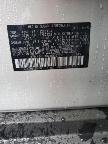 2022 SUBARU OUTBACK PR - 4S4BTADC9N3227330