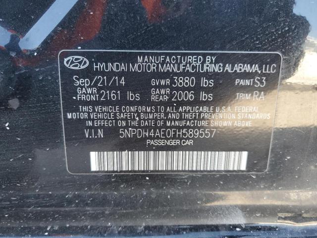 5NPDH4AE0FH589557 | 2015 HYUNDAI ELANTRA SE