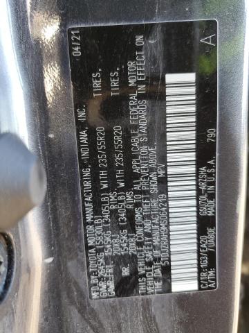 VIN 5TDJZRAH9MS064219 2021 Toyota Highlander, Xse no.13