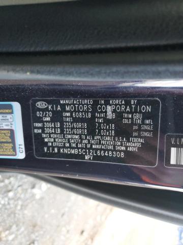 KNDMB5C12L6648308 | 2020 KIA SEDONA LX