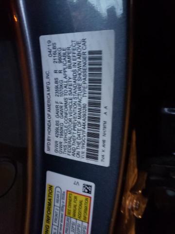 2019 HONDA ACCORD EX 1HGCV1F44KA093280