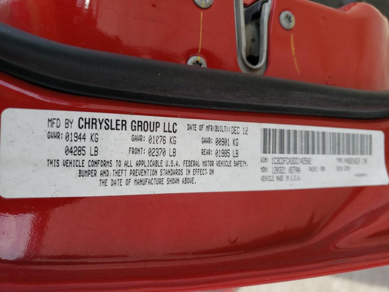 1C3CDFCA3DD142502 2013 Dodge Dart Limited 1C3CDFCA3DD142502 2013 Dodge Dart Limited