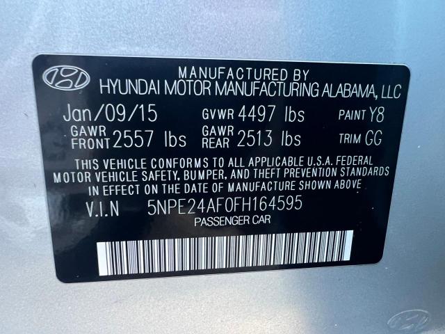 5NPE24AF0FH164595 | 2015 Hyundai sonata se