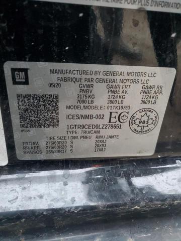 2020 GMC SIERRA K15 - 1GTR9CED0LZ278651