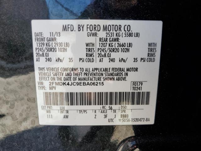 2FMDK4JC9EBA06215 | 2014 FORD EDGE SEL