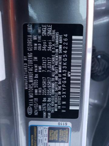 2019 KIA SORENTO L - 5XYPG4A33KG542264