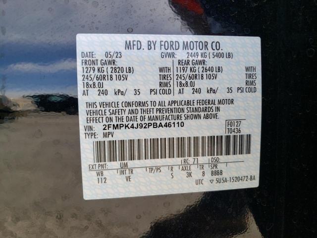 2FMPK4J92PBA46110 2023 FORD EDGE, photo no. 13