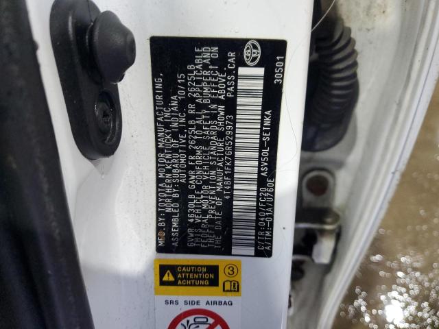 2016 TOYOTA CAMRY LE 4T4BF1FK7GR529973