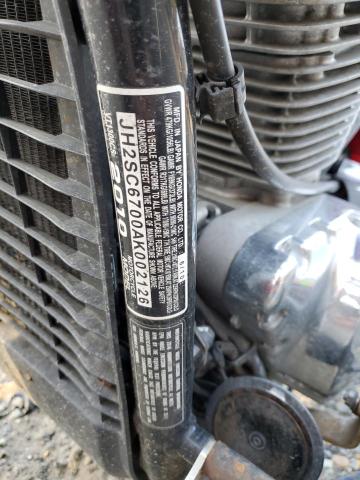 2010 HONDA VT1300 CS JH2SC6700AK002126