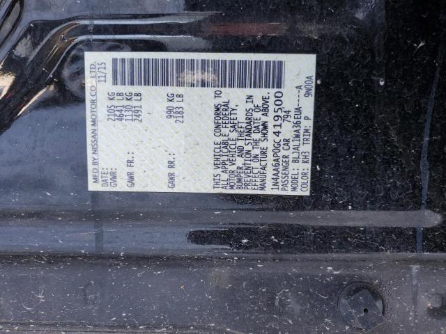 2016 NISSAN MAXIMA 3.5 1N4AA6AP0GC419500