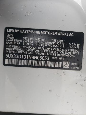 5UX33DT01N9N05053 | 2022 BMW X4 XDRIVE3