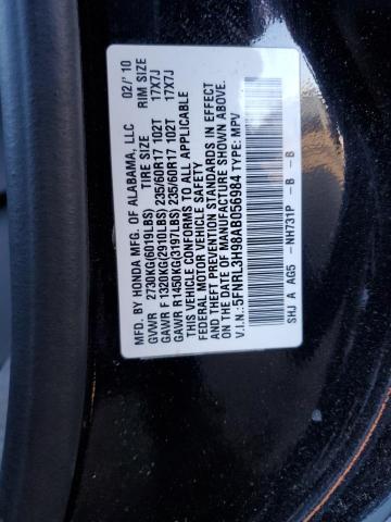 5FNRL3H98AB056984 2010 HONDA ODYSSEY, photo no. 13