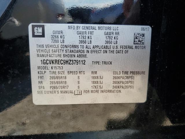 2017 CHEVROLET SILVERADO 1GCVKREC9HZ379112