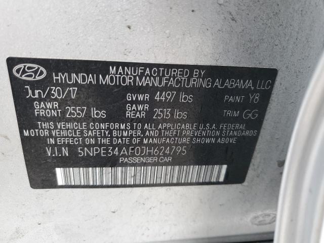 5NPE34AF0JH624795 | 2018 HYUNDAI SONATA SPO