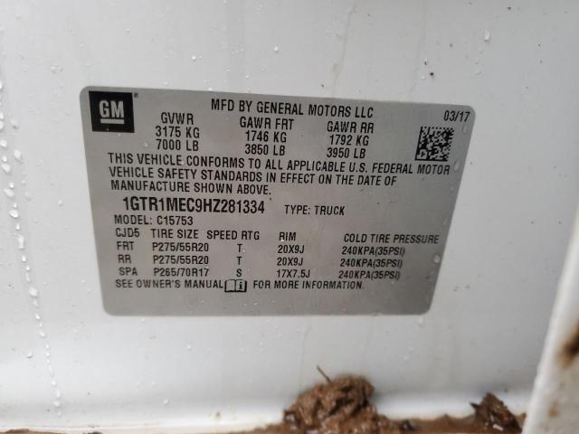 2017 GMC SIERRA C15 - 1GTR1MEC9HZ281334