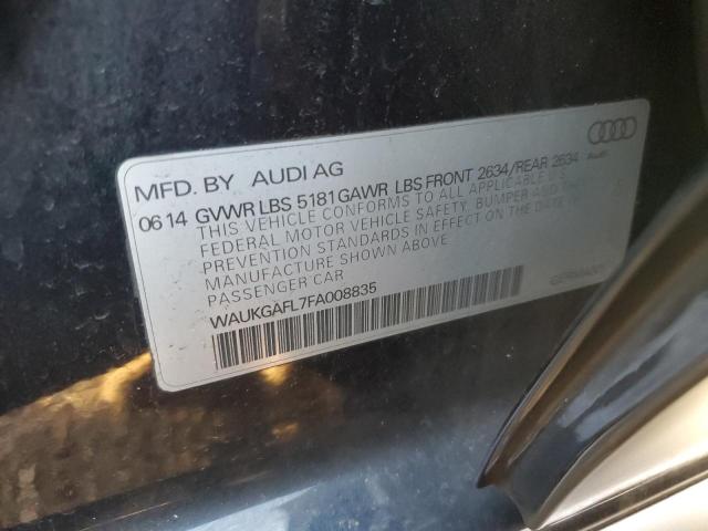 2015 AUDI S4 PRESTIG WAUKGAFL7FA008835