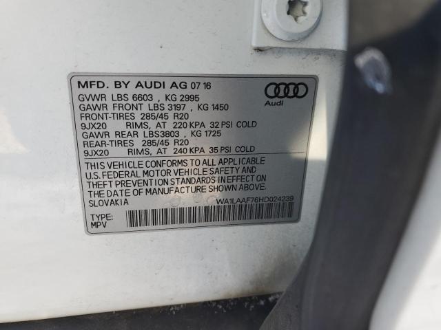 WA1LAAF76HD024239 2017 AUDI Q7, photo no. 12