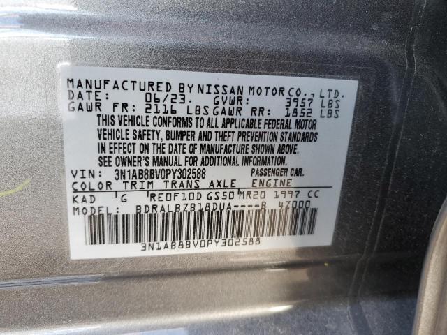 3N1AB8BV0PY302588 | 2023 NISSAN SENTRA S