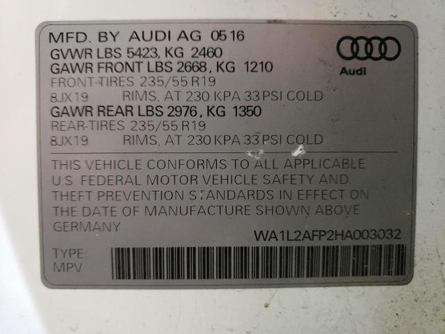 VIN WA1L2AFP2HA003032 2017 Audi Q5, Premium Plus no.13