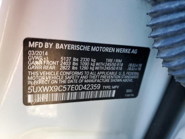 5UXWX9C57E0D42359 | 2014 BMW x3 xdrive28i