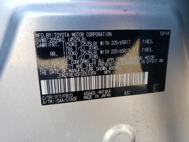 2015 TOYOTA RAV4 LE - JTMZFREV0FD051059