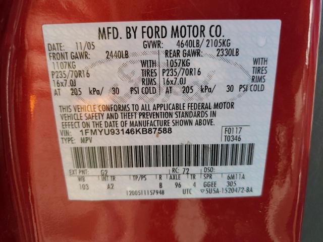 1FMYU93146KB87588 2006 Ford Escape Xlt