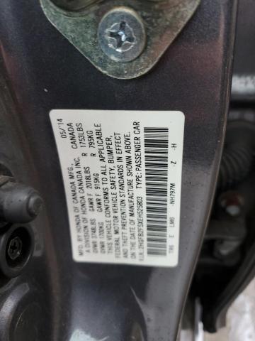 2HGFB2F5XEH525803 | 2014 HONDA CIVIC LX