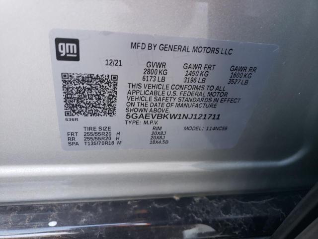 5GAEVBKW1NJ121711 | 2022 BUICK ENCLAVE PR