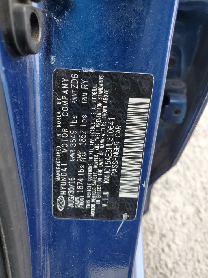 KMHCT5AE3HU310641 2017 Hyundai Accent Se