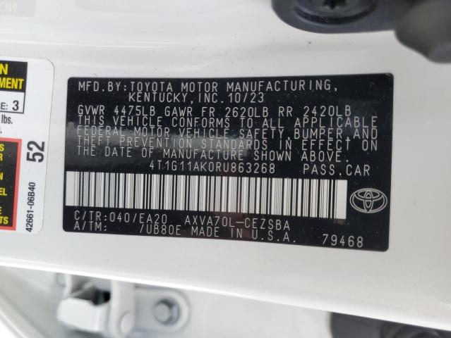 4T1G11AK0RU863268 Toyota Camry SE N 12