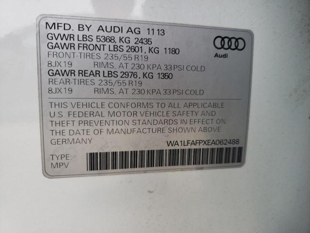 VIN WA1LFAFPXEA062488 2014 Audi Q5, Premium Plus no.13