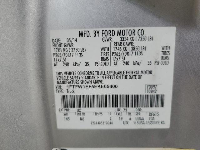 1FTFW1EF5EKE65400 | 2014 FORD F150 SUPER