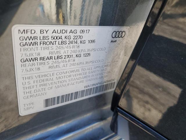 WA19NAF42JA058030 2018 AUDI A4, photo no. 12