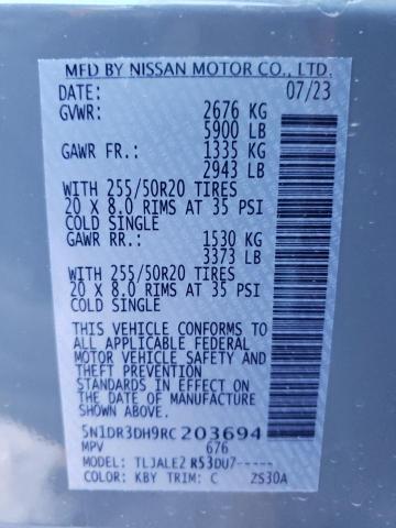 2024 NISSAN PATHFINDER - 5N1DR3DH9RC203694