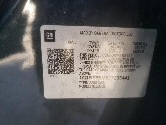 2018 CHEVROLET CRUZE LT - 1G1BE5SM8J7233441