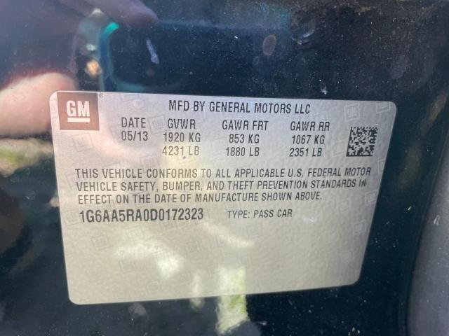 2013 Cadillac Ats VIN: 1G6AA5RA0D0172323 Lot: 41025274