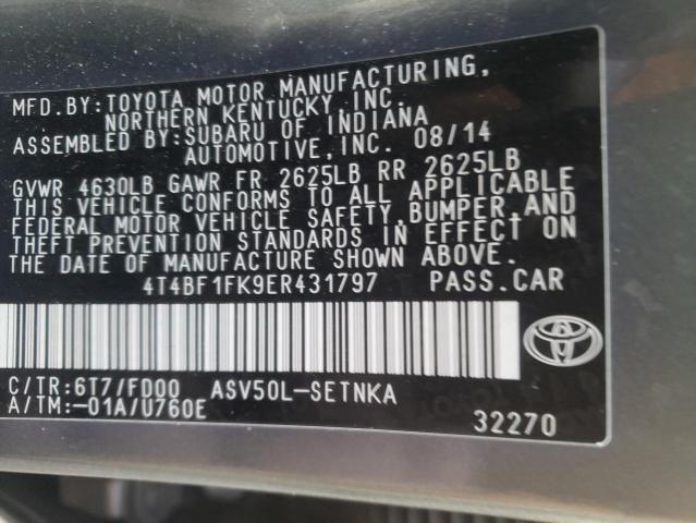 4T4BF1FK9ER431797 Toyota CAMRY L