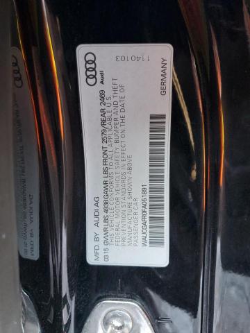 2015 AUDI S5 PREMIUM - WAUCGAFR0FA051891