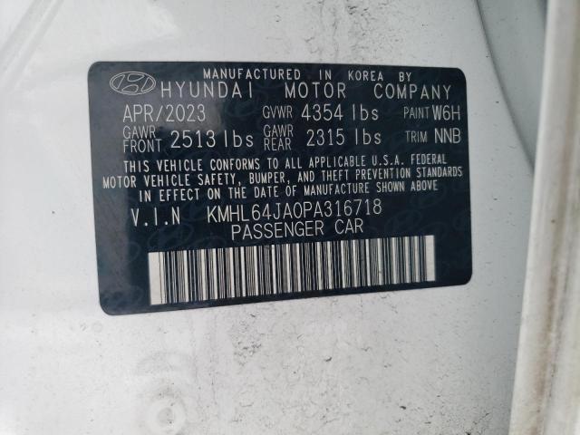 KMHL64JA0PA316718 | 2023 HYUNDAI SONATA SEL