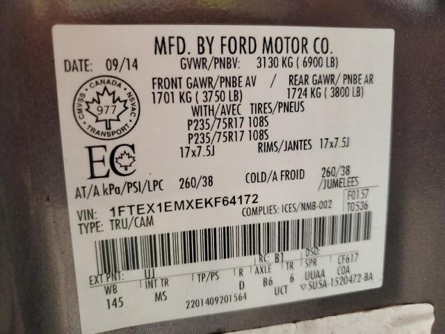 1FTEX1EMXEKF64172 | 2014 FORD F150 SUPER