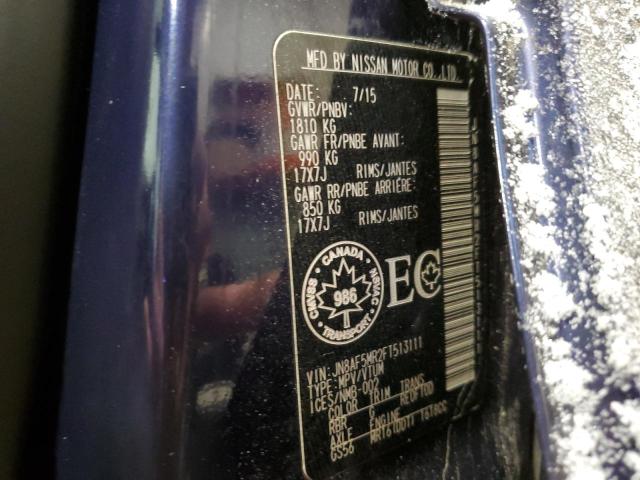 2015 NISSAN JUKE S - JN8AF5MR2FT513111