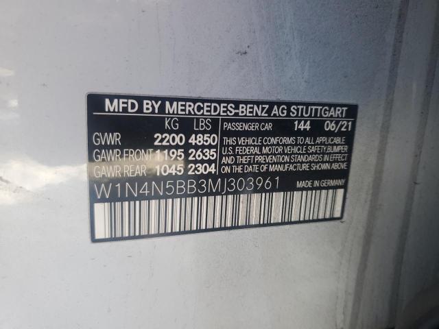 VIN W1N4N5BB3MJ303961 2021 Mercedes-Benz GLA-Class,... no.12