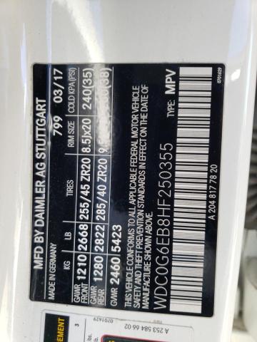 2017 MERCEDES-BENZ GLC 43 4MA - WDC0G6EB8HF250355