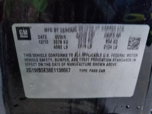 2G1WB5E38E1138667 | 2014 CHEVROLET IMPALA LIM