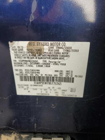 1FAHP2EW7BG126265 | 2011 Ford taurus sel