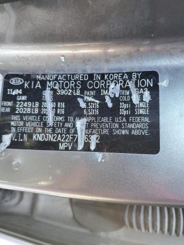 KNDJN2A22F7166392 | 2015 KIA SOUL