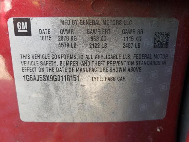 2016 CADILLAC ATS PERFOR - 1G6AJ5SX9G0118151